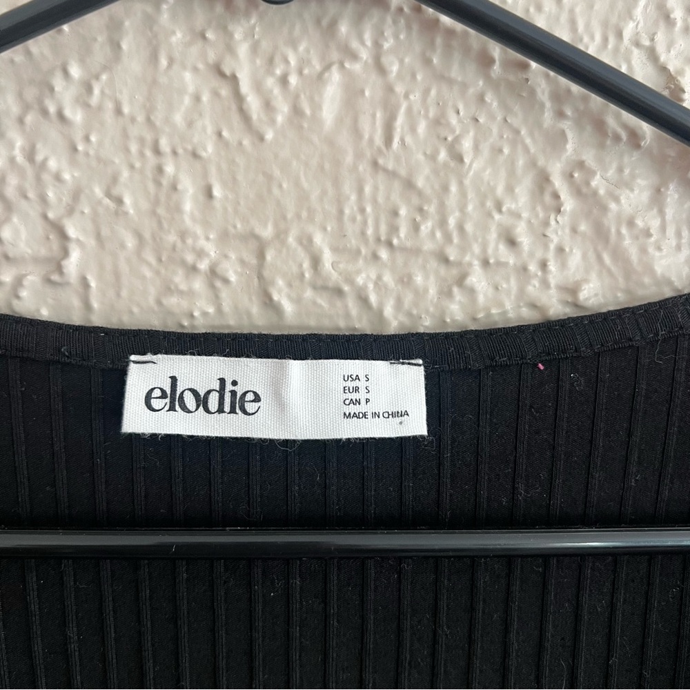 ❤️ Elodie Ribbed Notch Neck Top - Picture 6 of 8